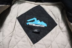 画像4: Deadstock Tri Mountain Denim Varsity Jacket #7700 Black/Khaki (4)