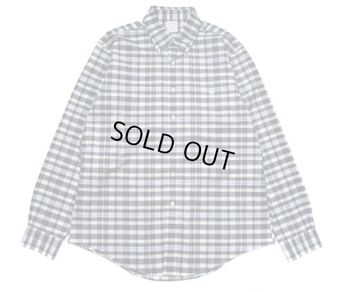 画像1: Used Brooks Brothers Plaid Pattern B/D Shirt  (1)