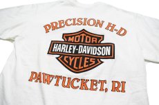 画像4: Used Harley-Davidson S/S Tee White made in USA (4)