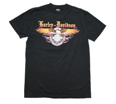 画像1: Used Harley-Davidson S/S Tee Black (1)