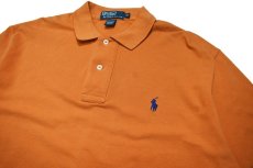 画像2: Used Polo Ralph Lauren S/S Polo Shirt Orange ラルフローレン (2)