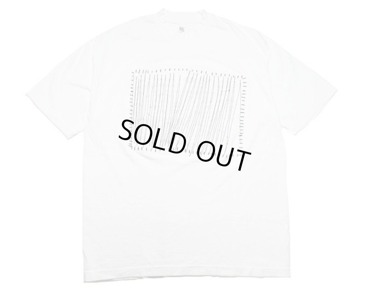 画像1: Los Angeles Apparel Garment Dye Damaged S/S Tee White (1)