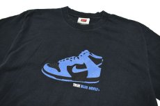 画像2: Used Nike S/S Print Tee Navy ナイキ (2)
