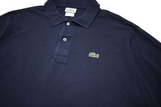 画像2: Used Lacoste S/S Polo Shirt Navy (2)