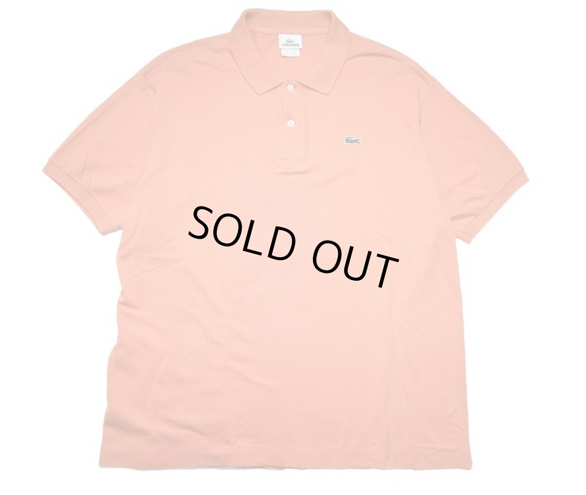 画像1: Used Lacoste S/S Polo Shirt Salmon Pink (1)