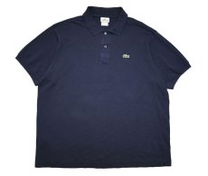 画像1: Used Lacoste S/S Polo Shirt Navy (1)