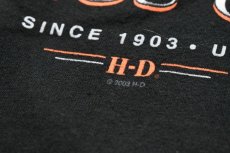 画像3: Used Harley-Davidson S/S Tee Black made in USA (3)