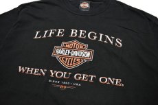 画像2: Used Harley-Davidson S/S Tee Black made in USA (2)