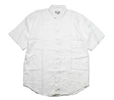 画像1: Deadstock Goouch Short Sleeve Linen Shirt Natural (1)