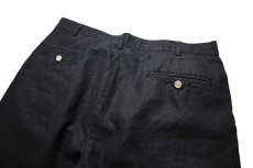 画像4: Used Jos.A.Bank Pleated Linen Shorts Black (4)