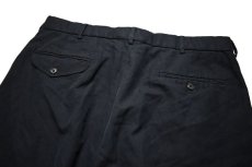 画像4: Deadstock Polo Golf Pleated Linen Shorts Navy (4)