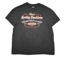 画像1: Used Harley-Davidson S/S Print Tee (1)