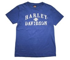 画像1: Used Harley-Davidson S/S Print Tee made in USA (1)