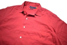画像2: Polo Ralph Lauren Open Coller Shirt "Classic Fit" Red (2)