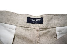 画像5: Deadstock Dockers Pleated Linen Shorts Khaki (5)