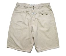 画像1: Used Marithe Francois Girbaud Denim Shorts Khaki (1)