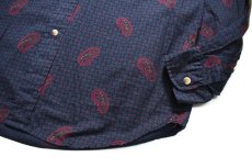 画像3: Used Nautica Paisley Pattern L/S Shirt (3)