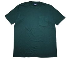 画像1: Used Honors Blank S/S Pocket Tee Green made in USA (1)