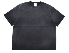 画像1: MOOJI MOOJI US Oversize Crop T-Shirt Sun Fade Black (1)