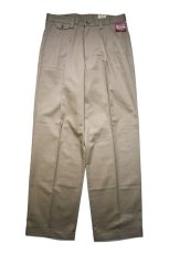 画像1: Deadstock Dockers Pleated Chino Trouser Individual Fit #8176 Khaki (1)