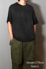 画像6: MOOJI MOOJI US Oversize Crop T-Shirt Sun Fade Black (6)