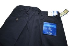 画像4: Deadstock Dockers Pleated Chino Trouser Relaxed Fit #1015 Navy (4)