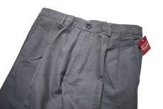 画像2: Deadstock Dockers Pleated Chino Trouser Individual Fit #4818 Charcoal (2)