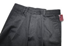 画像2: Deadstock Dockers Pleated Chino Trouser Individual Fit #8058 Charcoal (2)