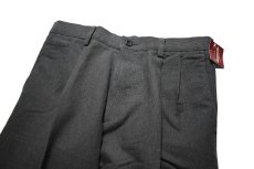 画像2: Deadstock Dockers Pleated Chino Trouser Individual Fit #7654 Charcoal (2)