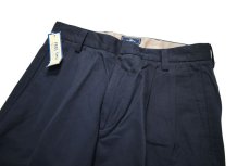 画像2: Deadstock Dockers Pleated Chino Trouser Relaxed Fit #1015 Navy (2)