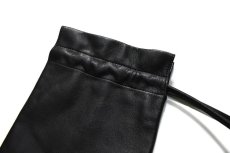 画像2: made in ASAKUSA Leather Gassai Bukuro Black (2)