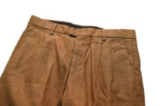 画像2: Deadstock Dockers Pleated Linen Trouser #4927 (2)