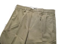 画像2: Deadstock Dockers Pleated Microfiber Slacks Pants Relaxed Fit #2224 Khaki (2)