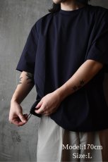 画像5: 【SALE】SEABEES "Active Set-up" Stretch Micro Ripstop Nylon T-Shirts Navy (5)