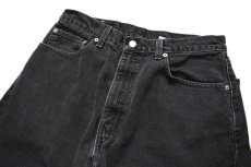 画像2: 00' Used Levi's 505 Denim Pants Black リーバイス (2)