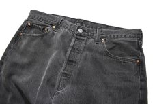 画像2: 90s Used Levi's 501 Denim Pants Black made in USA リーバイス (2)