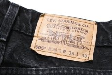 画像5: 94' Used Levi's 505 Denim Pants Black リーバイス (5)