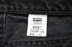 画像6: 00' Used Levi's 505 Denim Pants Black リーバイス (6)