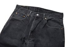 画像2: Used Levi's 550 Denim Pants Black リーバイス (2)