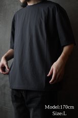 画像5: 【SALE】SEABEES "Active Set-up" Stretch Micro Ripstop Nylon T-Shirts Charcoal (5)