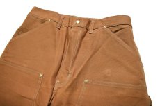 画像2: Deadstock Carhartt Duck Carpenter Pants Brown made in USA カーハート (2)