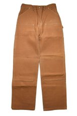 画像1: Deadstock Carhartt Duck Carpenter Pants Brown made in USA カーハート (1)