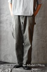 画像8: Used Carhartt Duck Carpenter Pants Moss カーハート (8)