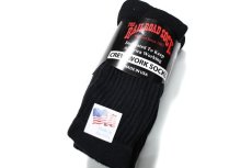 画像2: The Railroad Sock 3Pair Crew Socks Black レイルロードソックス (2)