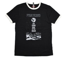 画像1: Bluescentric Pink Floyd The Dark Side of The Moon Goth Ringer T-Shirt Black/Natural  (1)