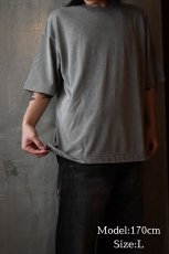 画像5: 【SALE】SEABEES Cotton / Rayon Chemical T-Shirts Grey (5)