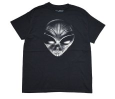 画像1: Liquid Blue Tribal Alien T-Shirt (1)