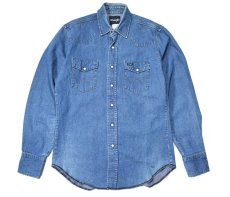 画像1: Used Wrangler Denim Western shirt (1)