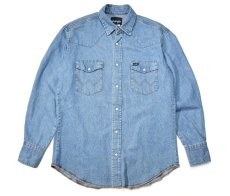 画像1: Used Wrangler Denim Western shirt (1)