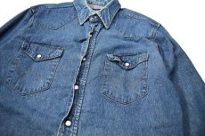 画像2: Used Wrangler Denim Western shirt made in USA (2)